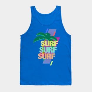 summer time Surfing colors Tank Top